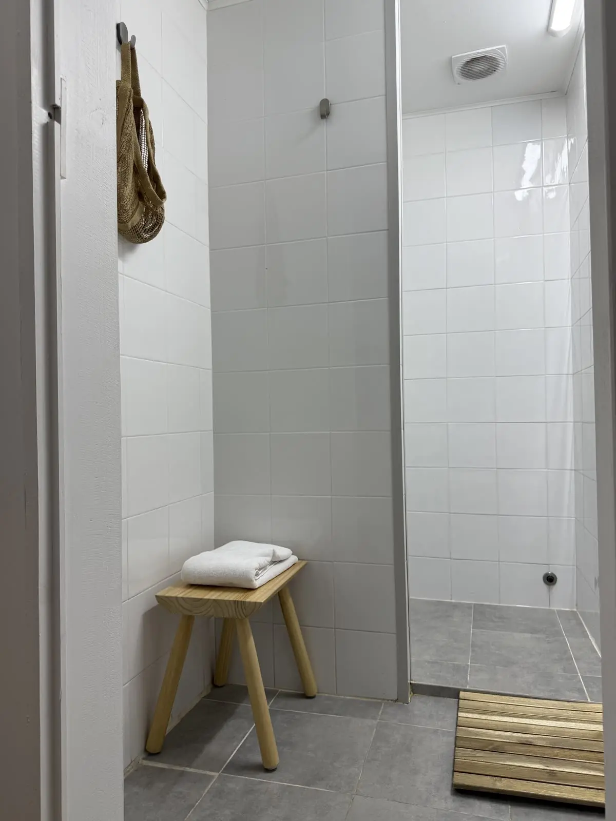 Duche privado do estúdio BODYFIT, para depois do treino